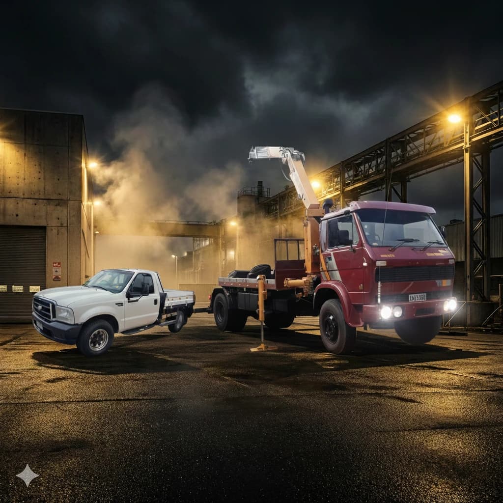 Caminhão Munck e Carreto